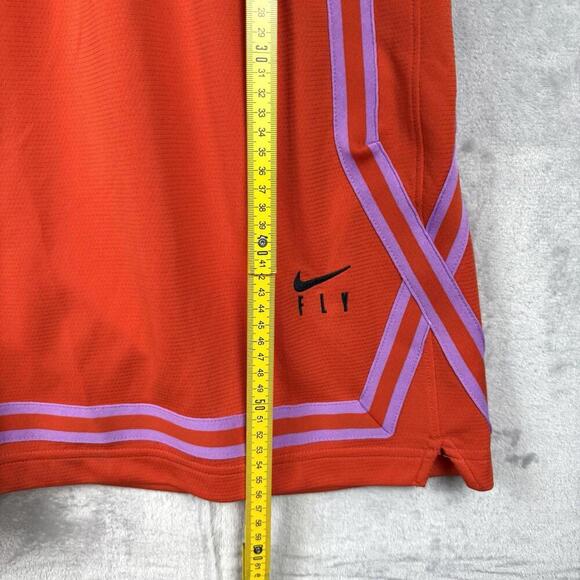 NWT Nike Fly Crossover Dri-FIT Basketball Shorts Women’s 3X Orange Purple $64 - Picture 2 of 12